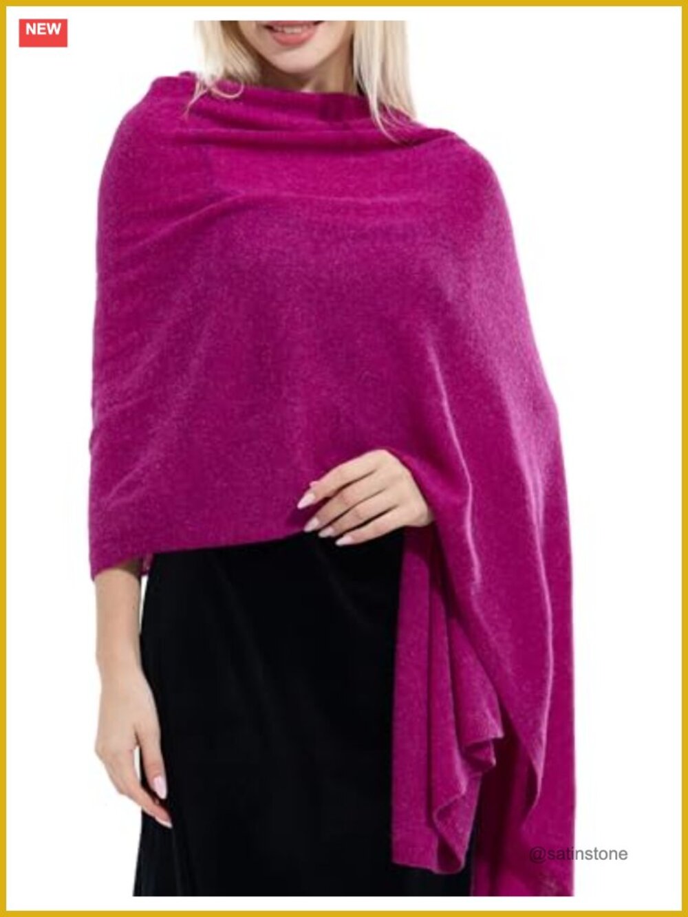 Luxury Cashmere Wool Blend Shawl Wrap Women Pashmina Scarf Travel Blanket